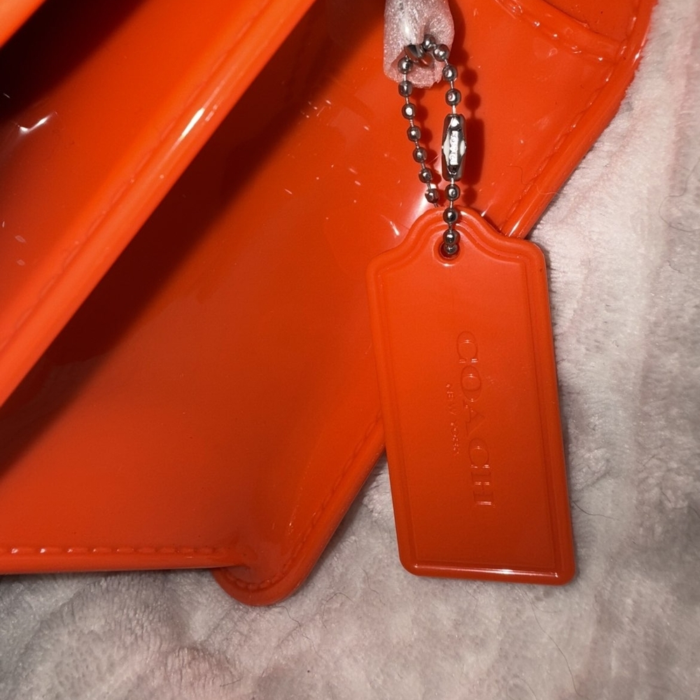 COACH Jelly Morgan Square Crossbody Bag (CR287/Miami Red/Brand New with Tags) - Picture 6 of 7